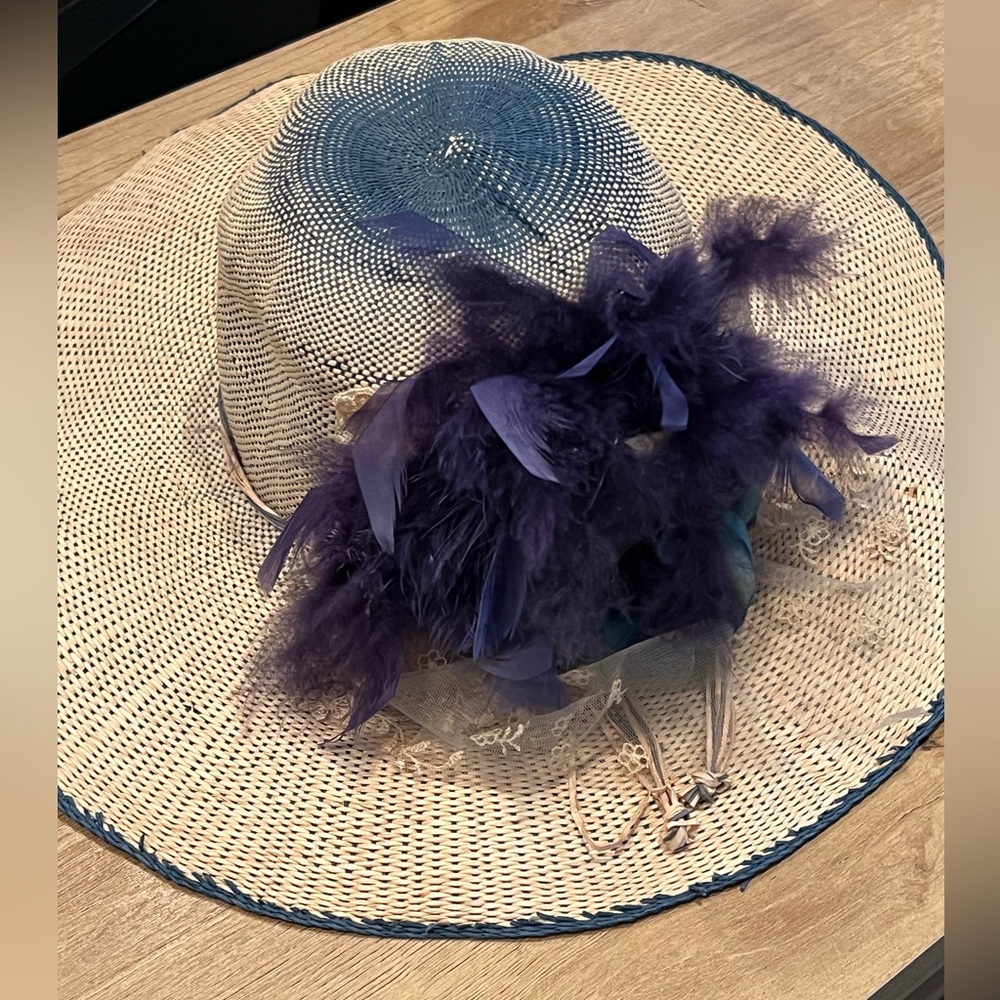 Large Elegant Hat for Tea Parties/Horse Races. Worn once.